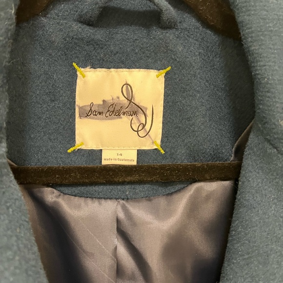 NWOT Sam Edelman Notch Collar Longline Wool Blend Coat - Picture 11 of 12